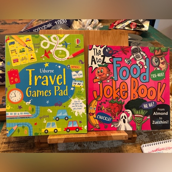 The A to Z Food Joke Book & Travel Game Pad, Brand New!  PB - Picture 1 of 2